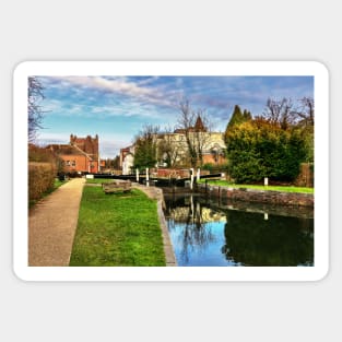 Town Lock Newbury On The Kennet and Avon Sticker